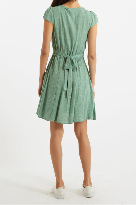 Cathleen Mini Petite Dot Tea Dress