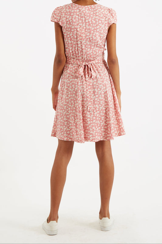 Cathleen Mini Periwinkle Tea Dress