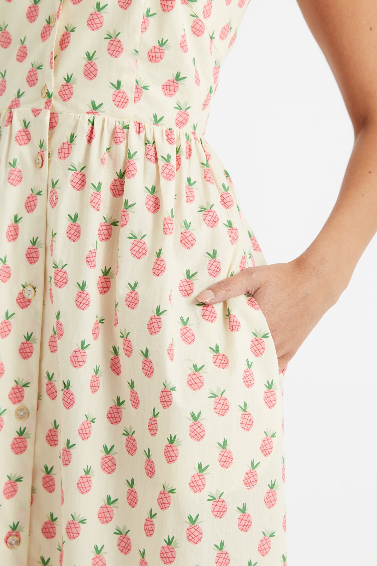 Clover Pineapple Please Midi Dress