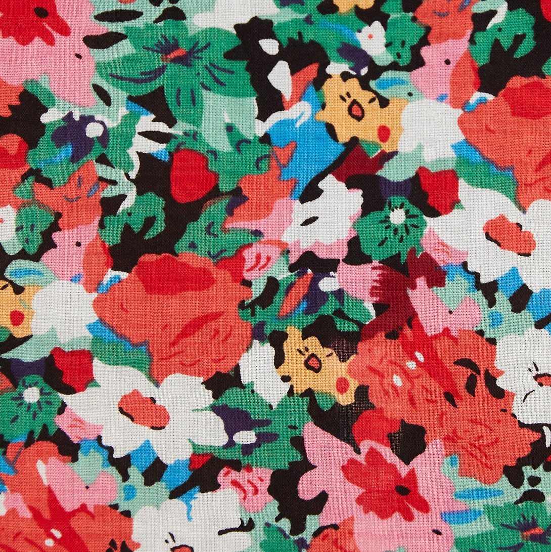 Louche Cathleen Mini Flower Splash Print Mini Tea Dress