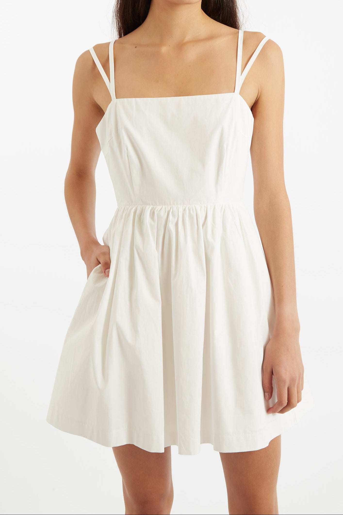 Coryn Poplin Strappy Mini Dress - Detail 3