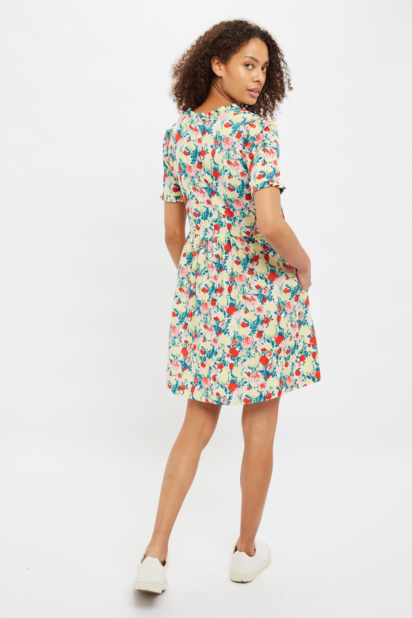 Cosima Monet Flower Mini Dress