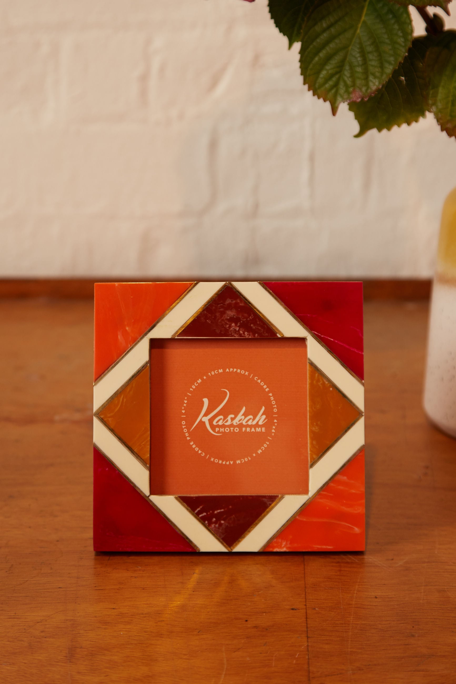 Square Resin Inlay Diamond Design Photo Frame