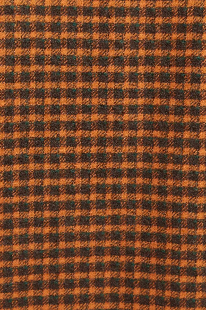 Louche Dryden Cottage Check Faux Fur Collar A Line Coat