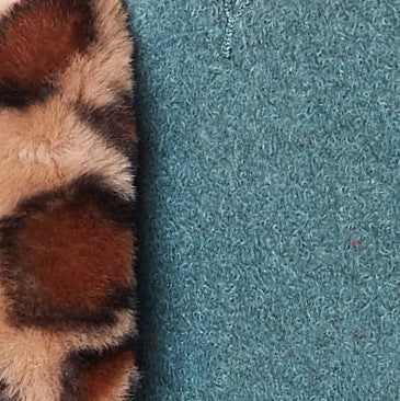 Louche Dryden Leopard Collar Coat - Green