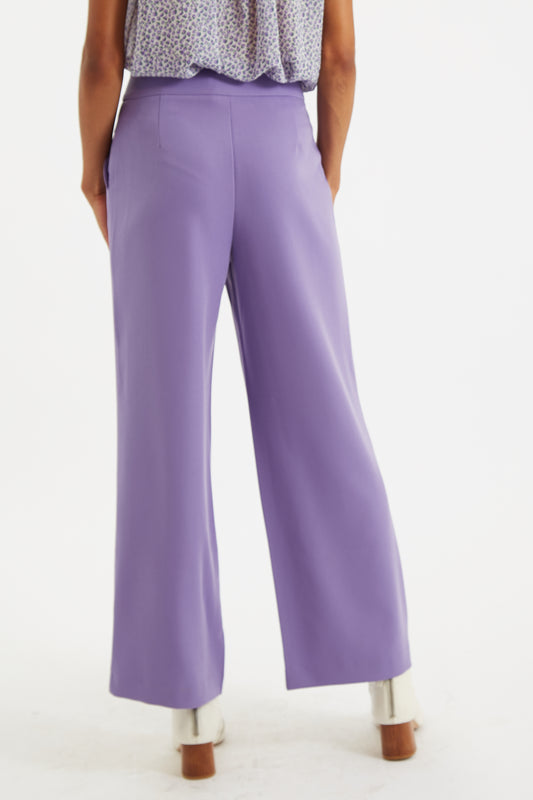 Elina Wide Leg Trouser Lilac