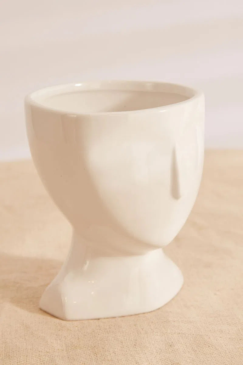 Relief Face Vase