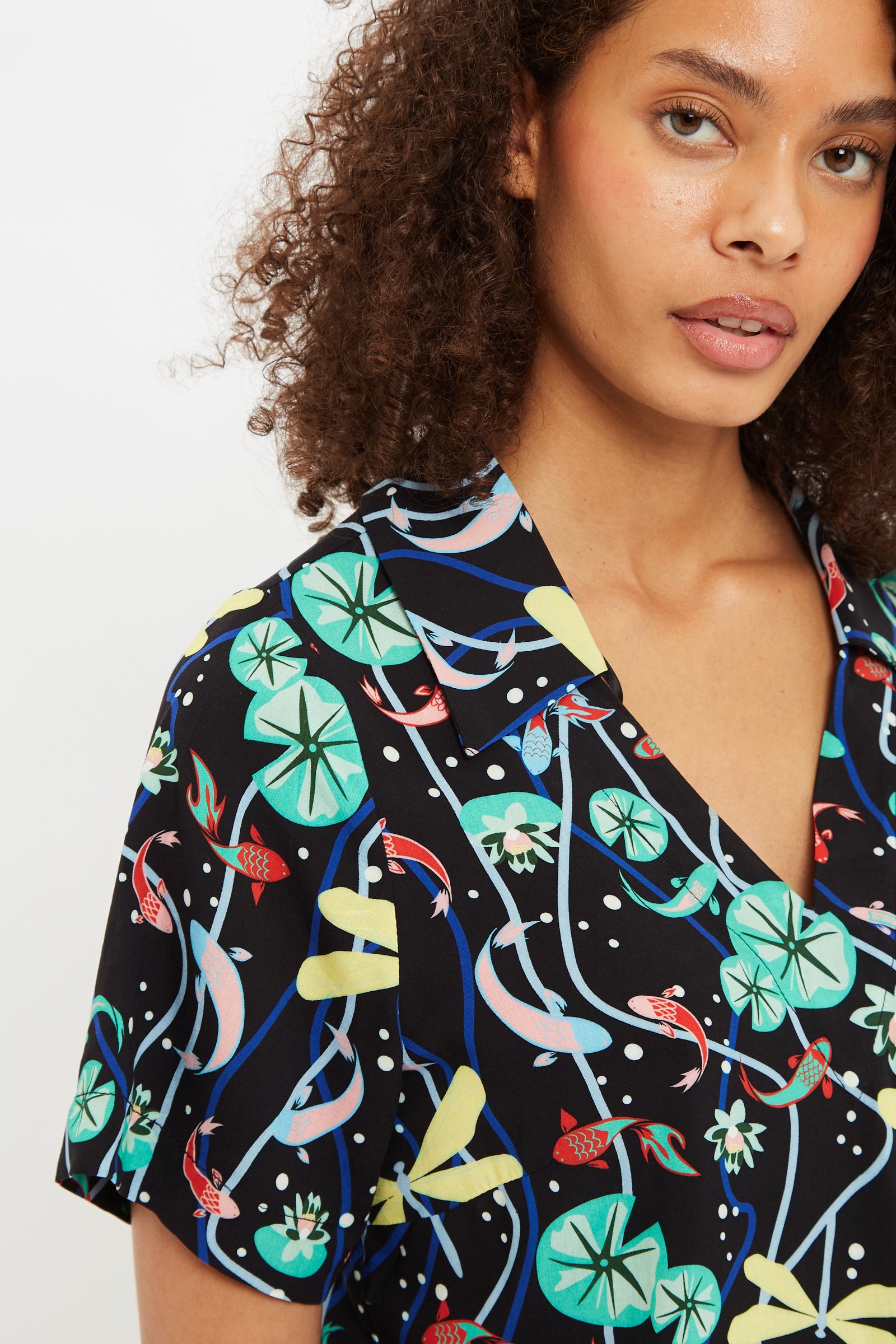 Fien Pond Print Short Sleeve Shirt