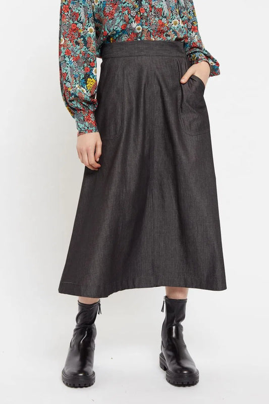 Francoise Chambray Midi Skirt
