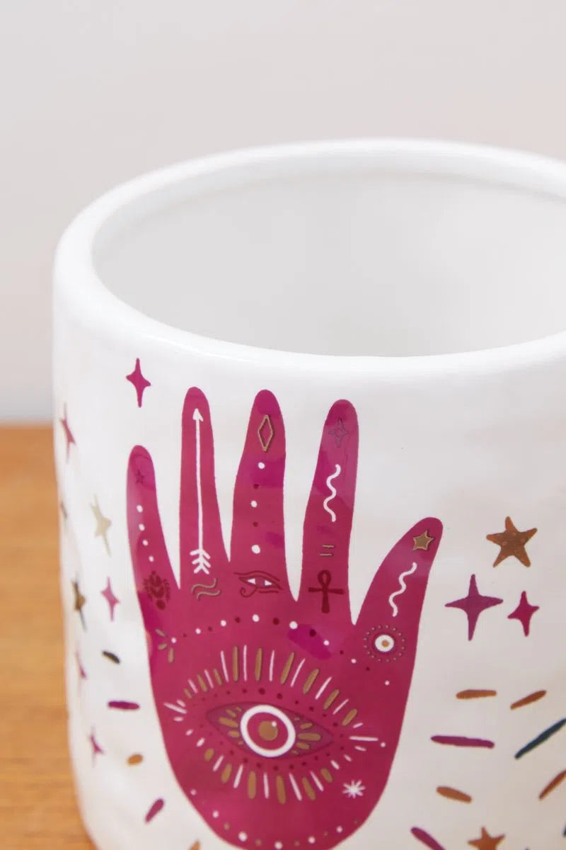 Hand Design Planter - Styled