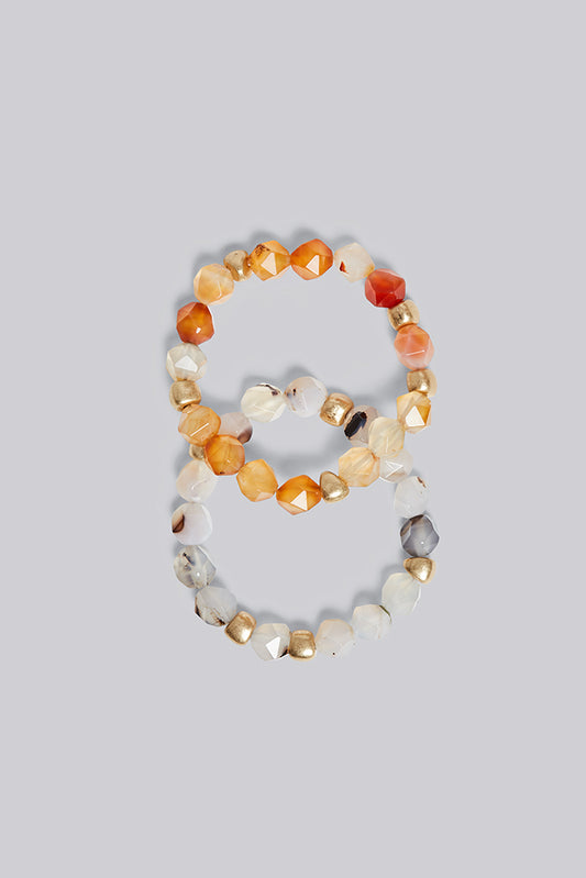 Louche Hope Natural Agate Bracelets