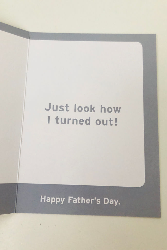Damn You're A Good Father Card - Styled