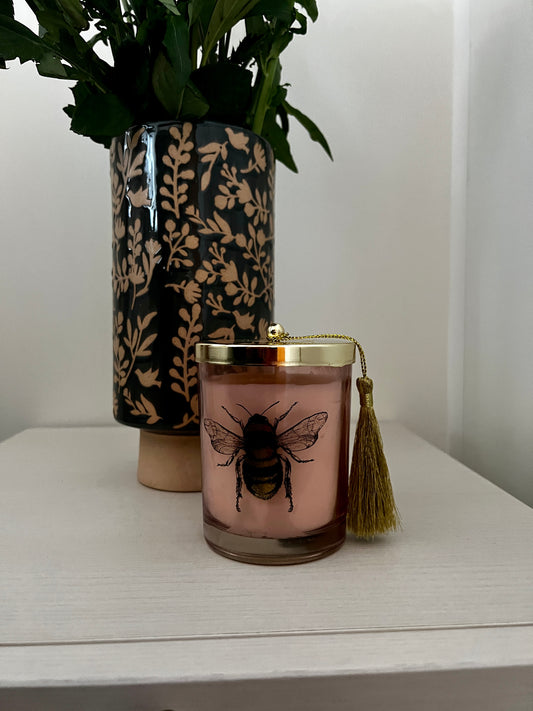 Rose scented Bee Candle