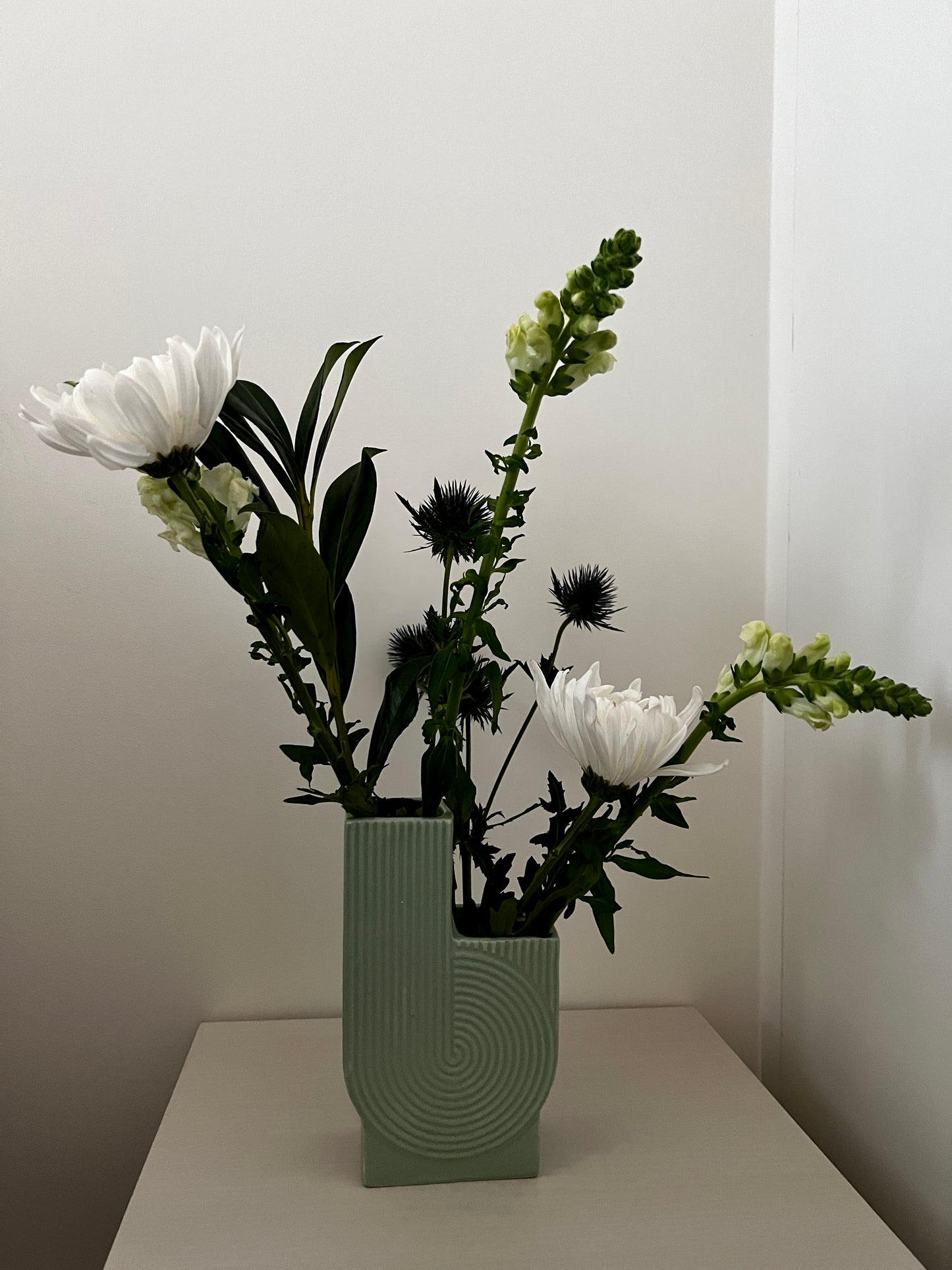 Designer Ribbed Vase