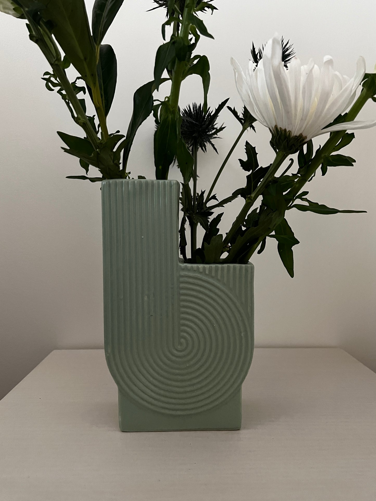 Designer Ribbed Vase