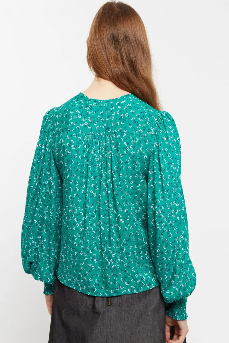 Kerstin Naive Ditsy Print Long Sleeve Blouse