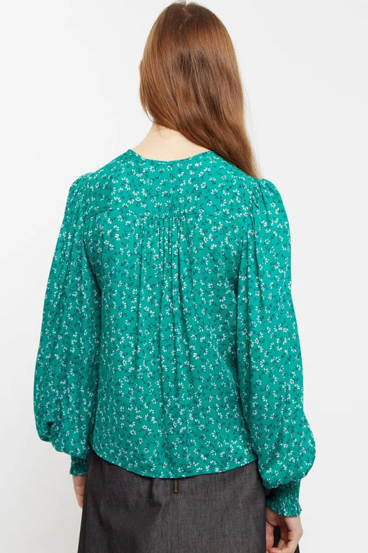 Kerstin Naive Ditsy Print Long Sleeve Blouse