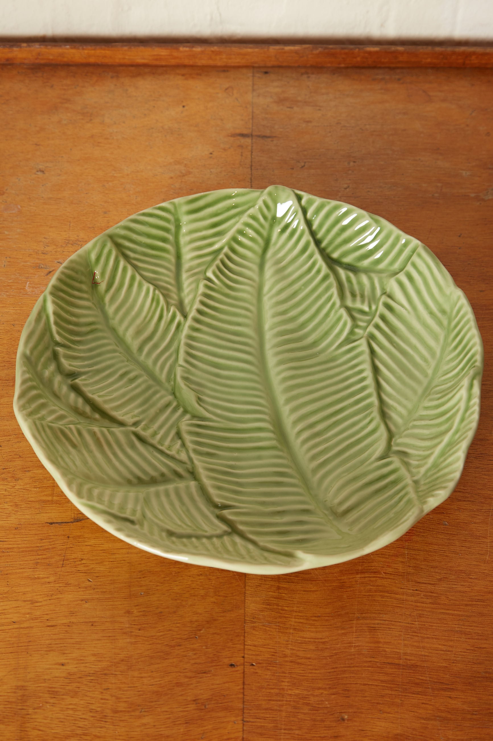 Large Embossed Fern Platter - Detail 1