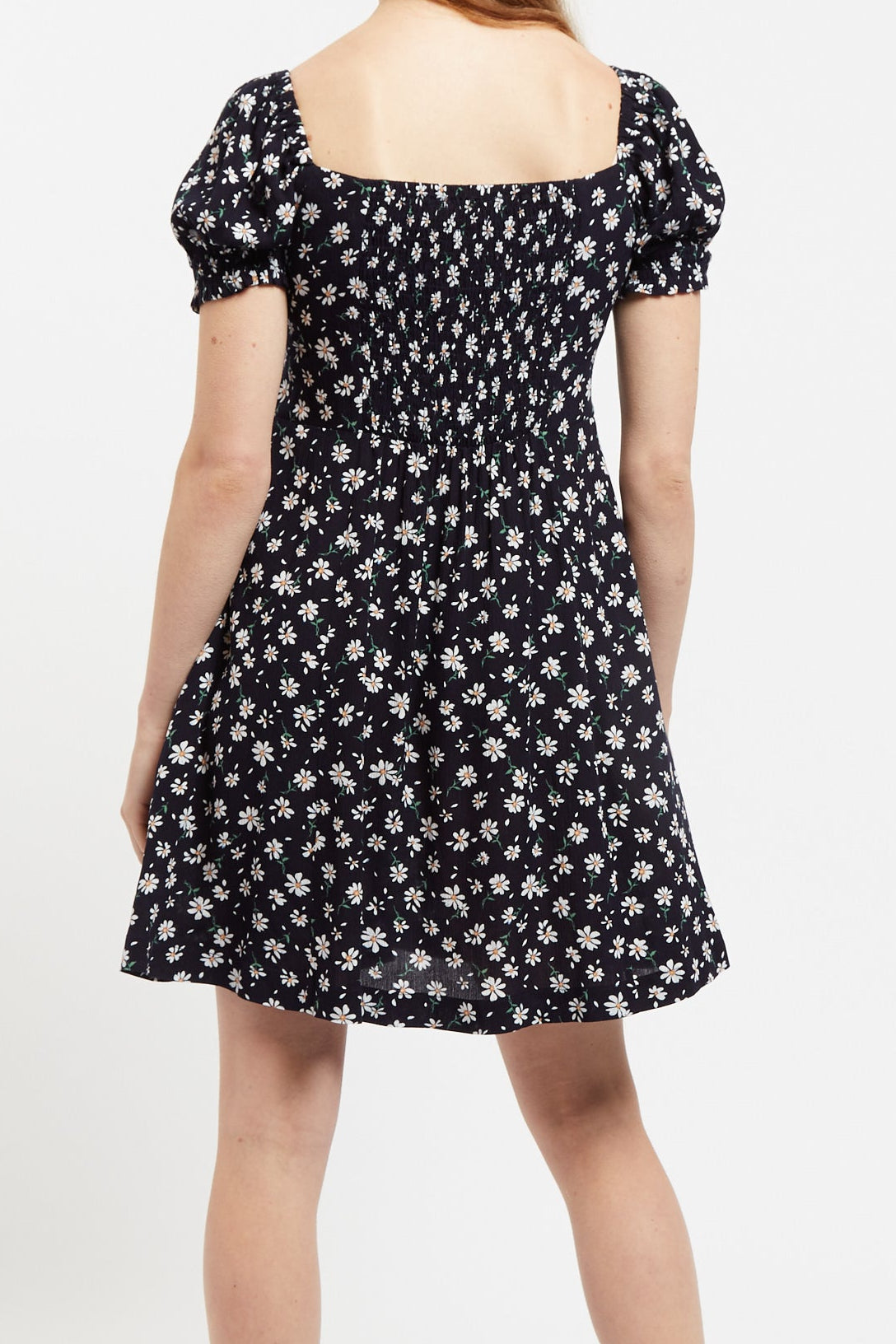 Luiza Daisy Drop Mini Dress - Back