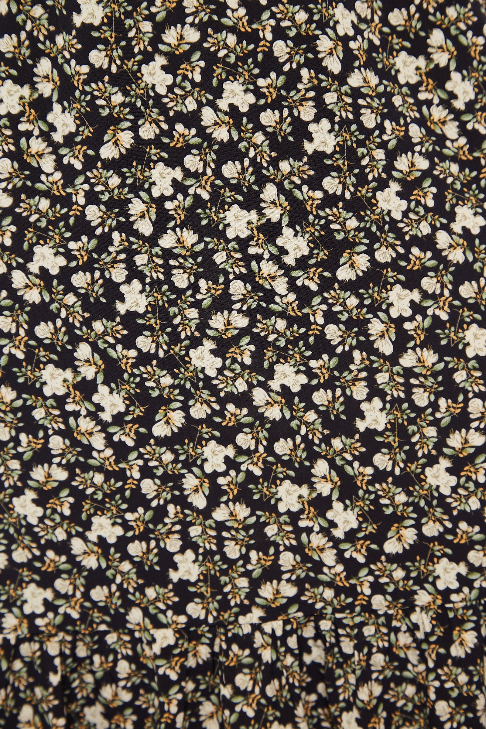 Macha Winter Garden Print Long Sleeved Tie Midi Dress - Detail 3