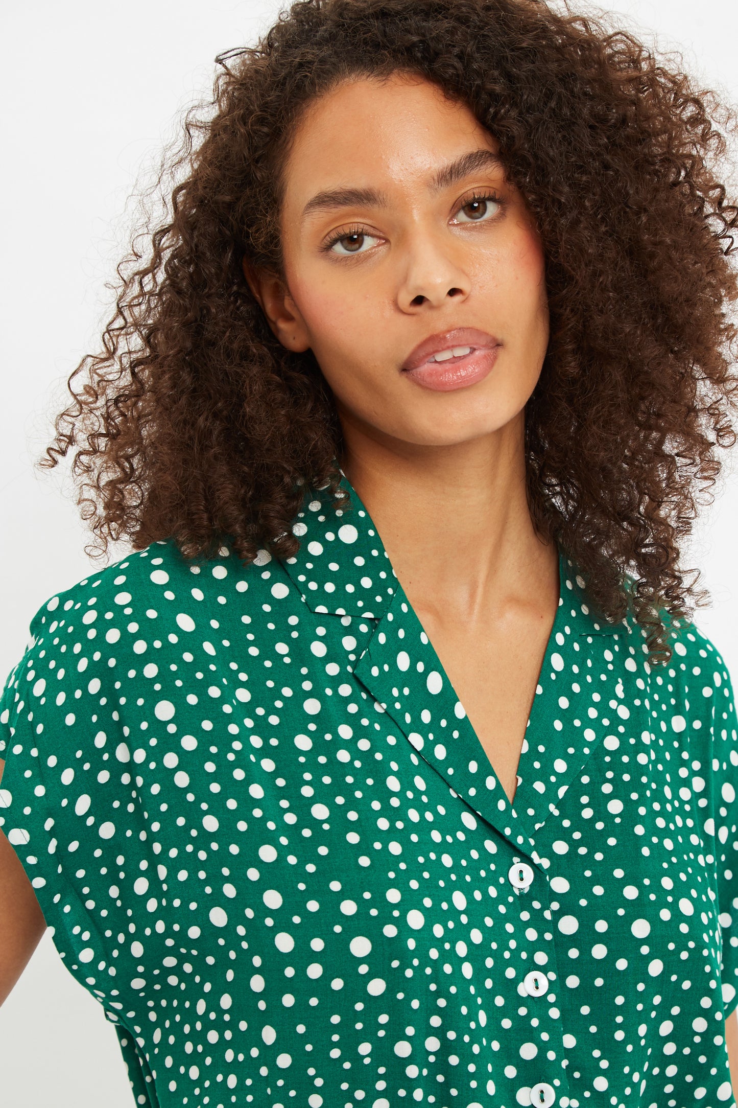 Mafalda Spot It Print Short Sleeve Jumpsuit
