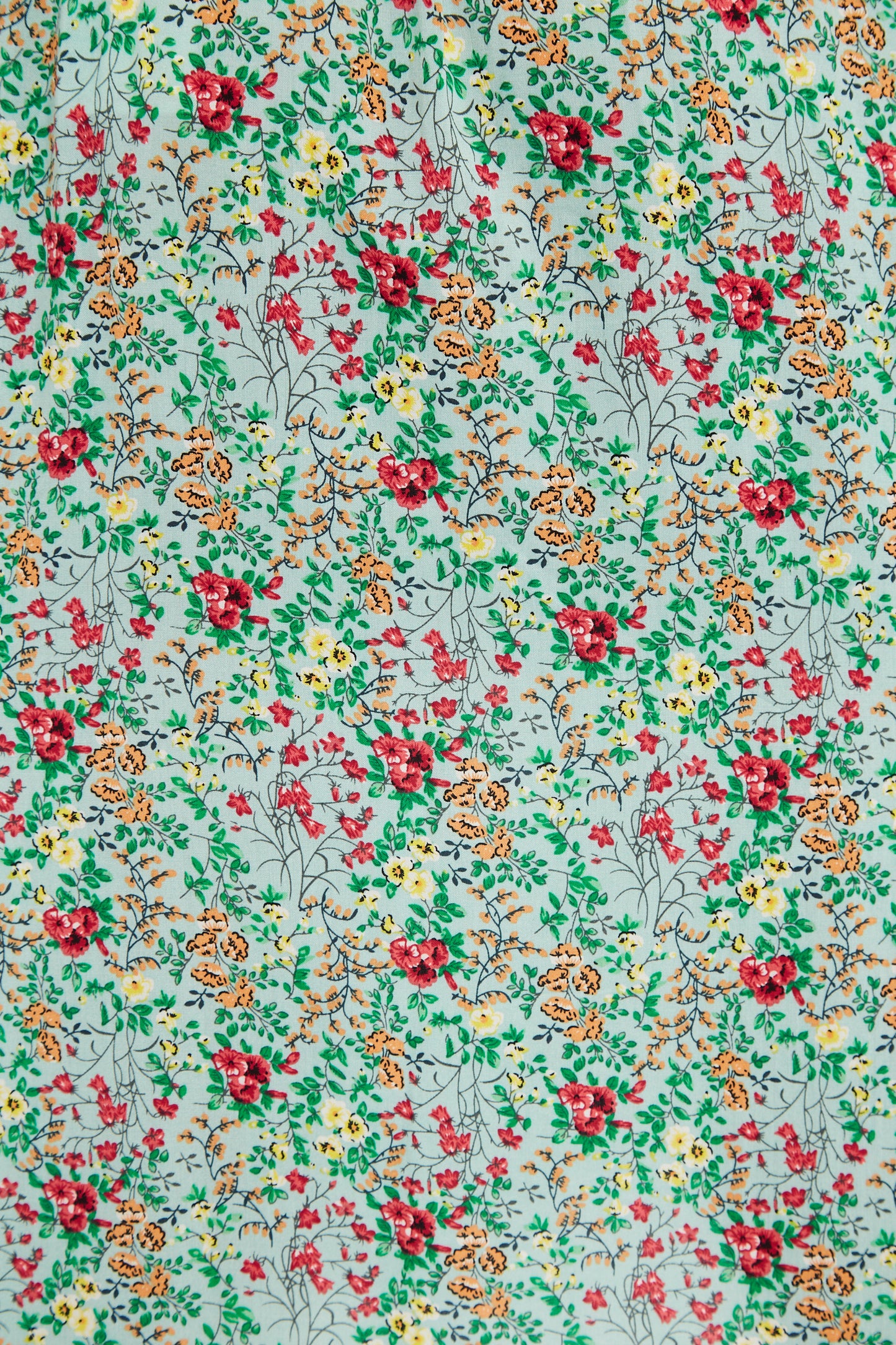 Louche Mara Flower Show Print Ruffle Hem Wrap Midi Skirt