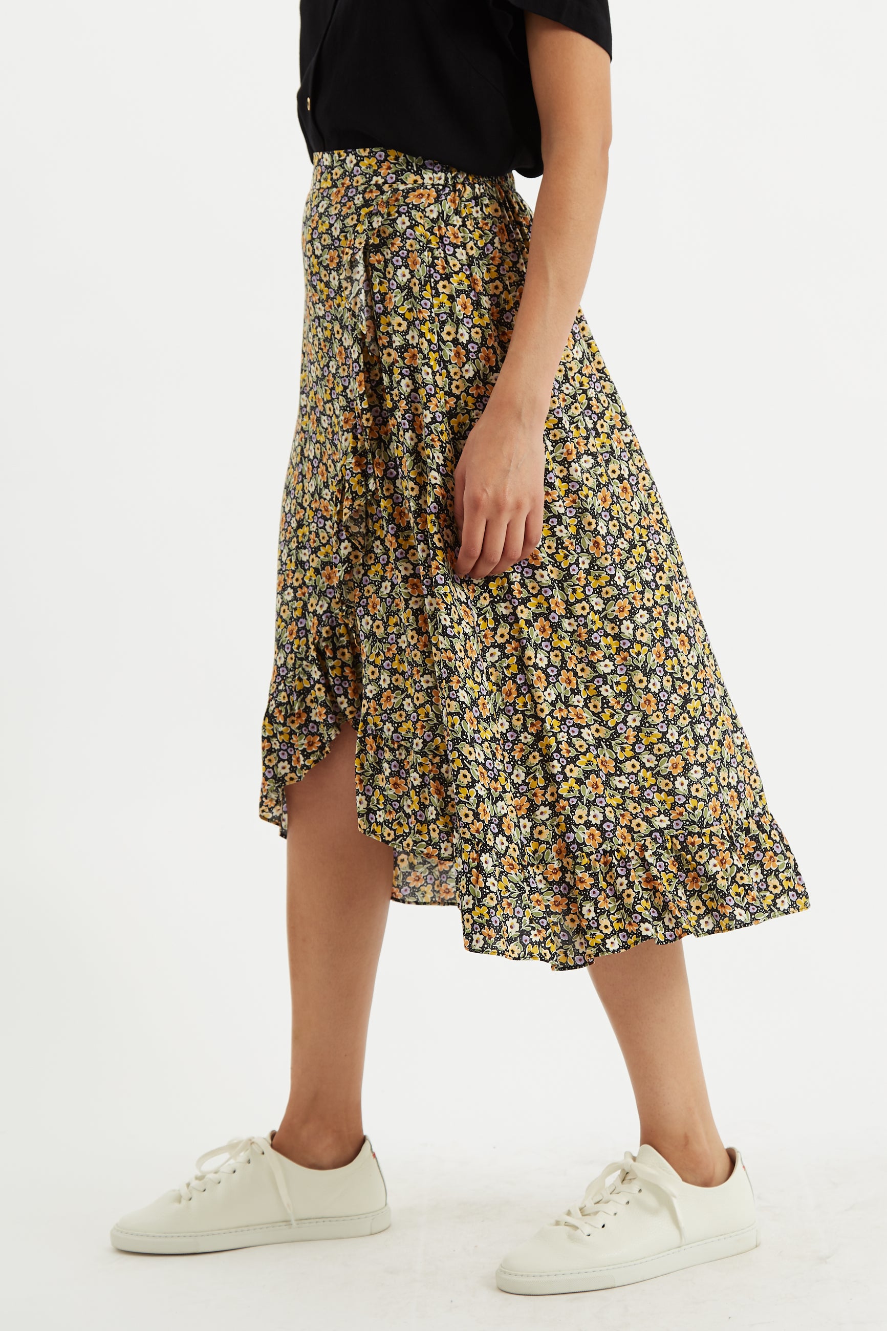 Mara Santa Fe Floral Midi Skirt