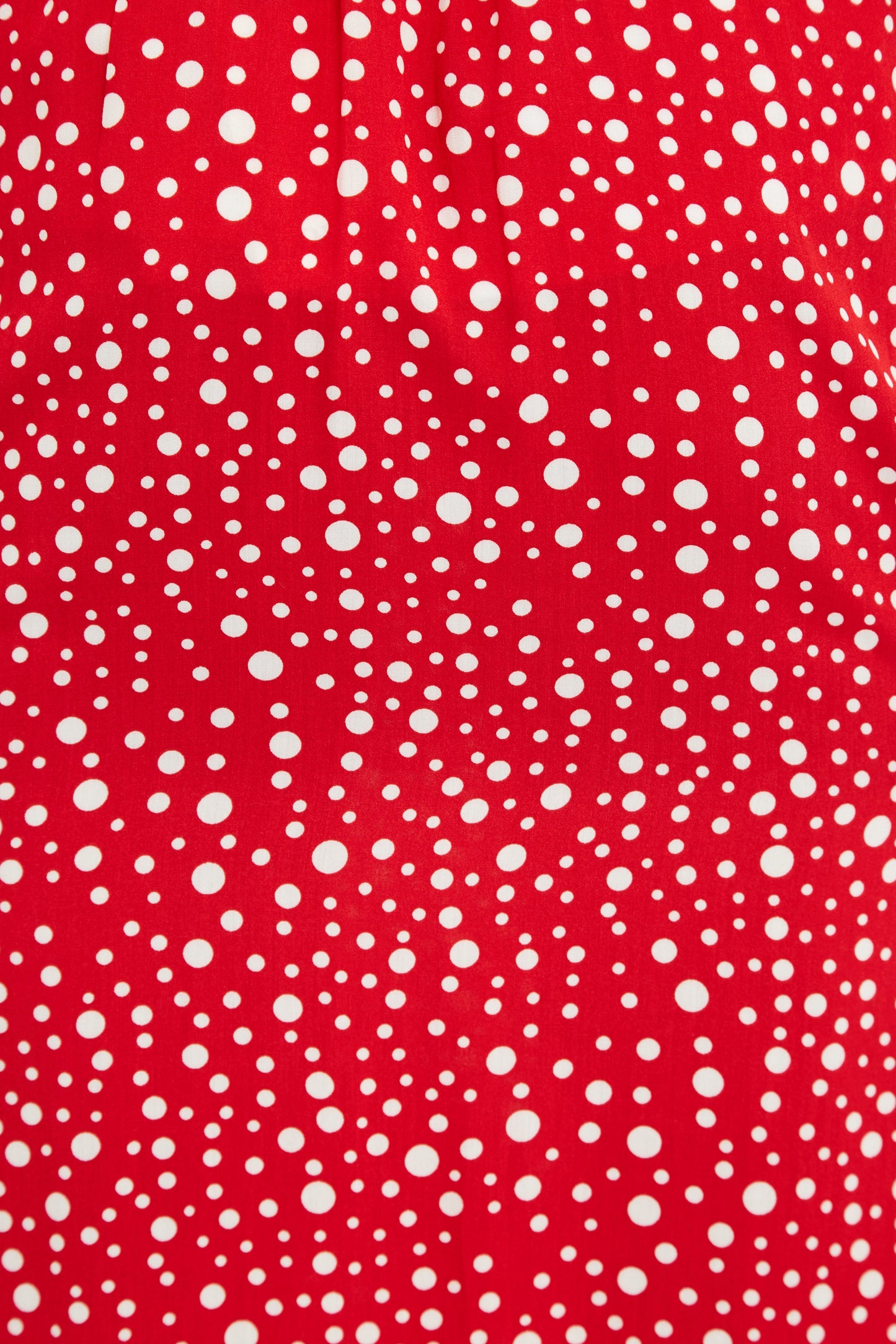 Louche Mara Spot It Print Ruffle Hem Wrap Midi Skirt Red