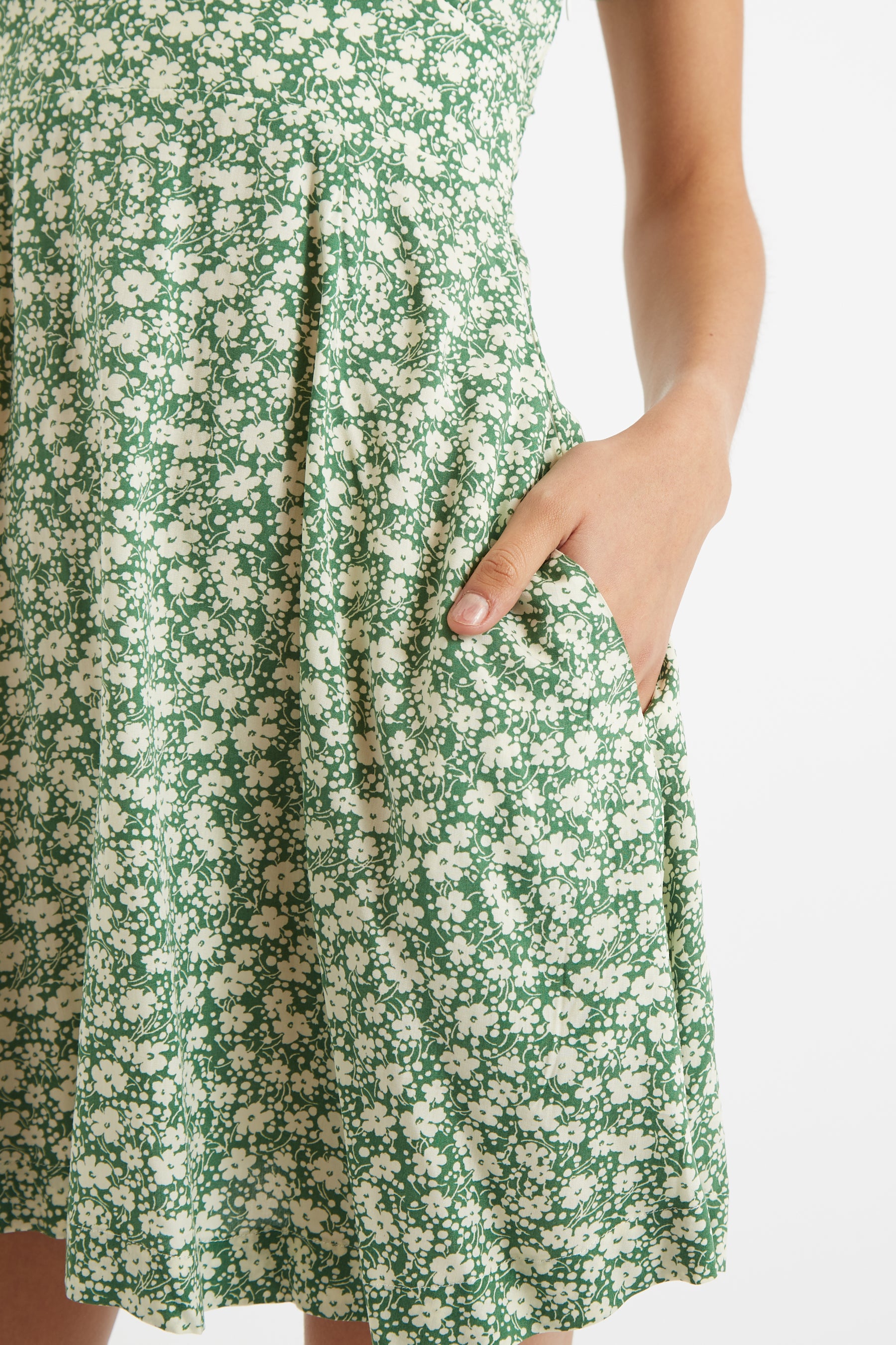 Merle Periwinkle V-Neck Mini Dress