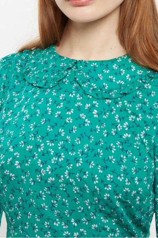 Louche Myfanway Naive Ditsy Print Mini Dress - Detail 1