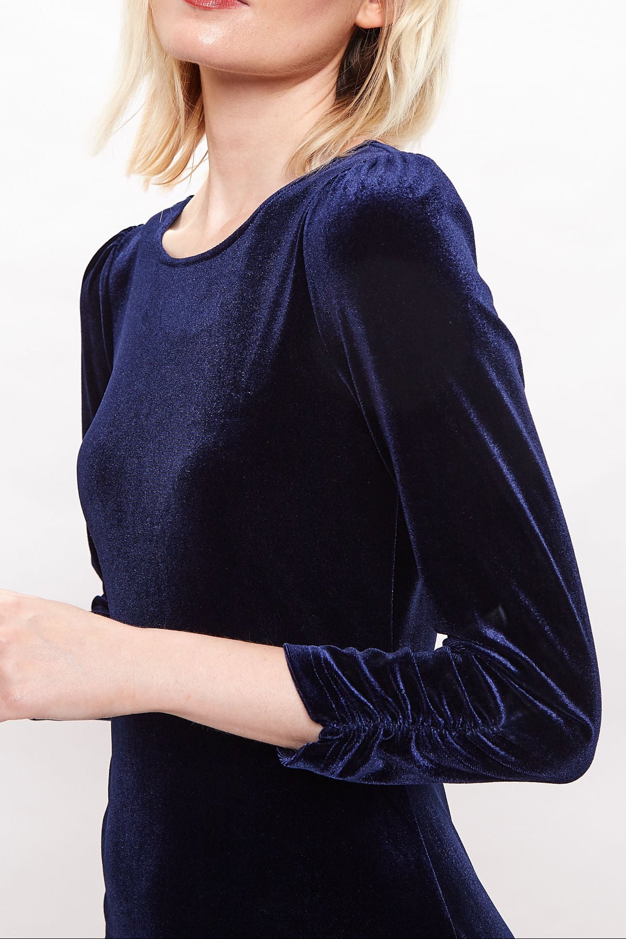Louche Patricia 3/4 Sleeve Body Con Midi Dress - Detail 1