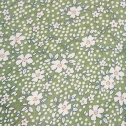 Louche Byron Primary Daisy Print Long Sleeve Shirt Green