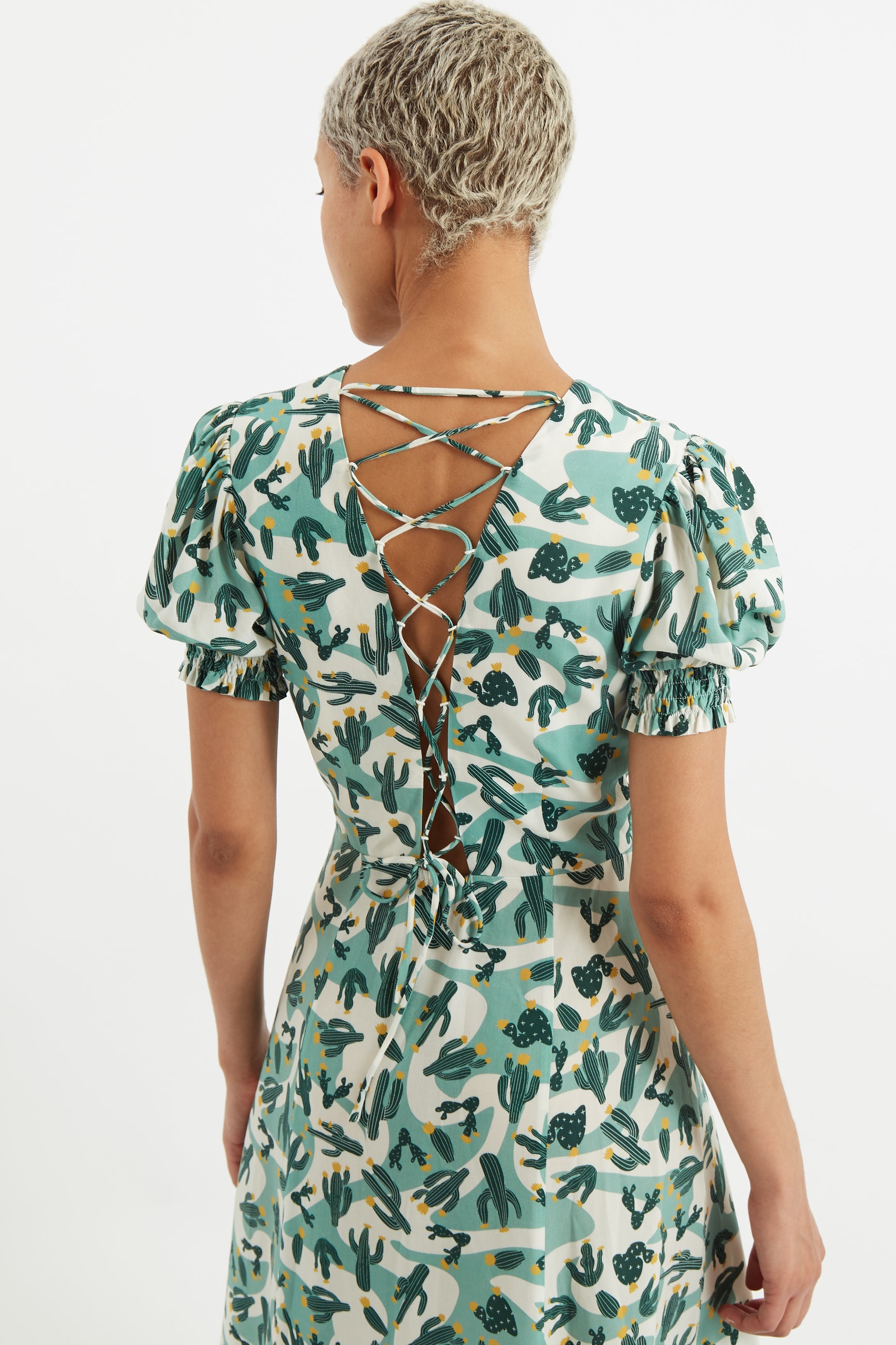 Romola Arizona Laced Back Midi Dress - Detail 1