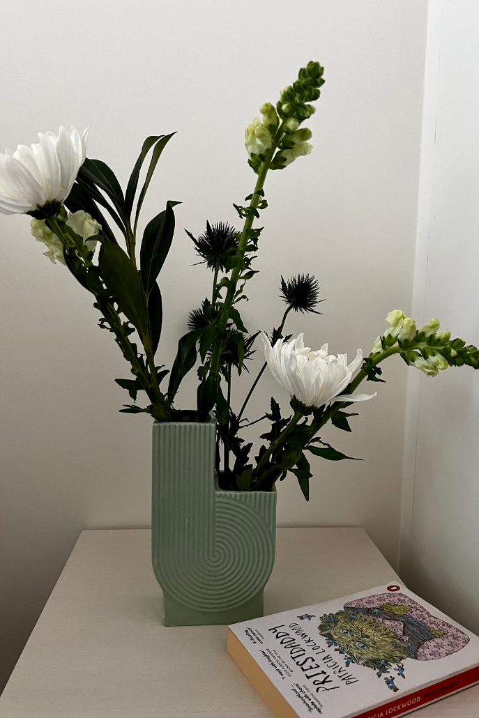 Designer Ribbed Vase