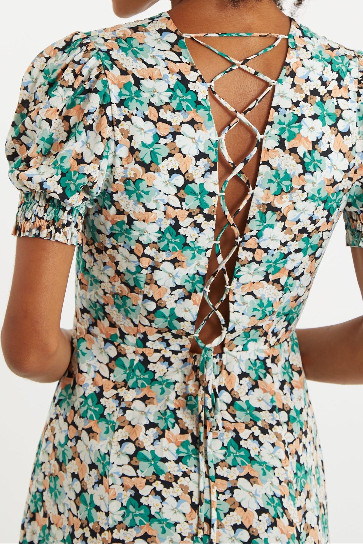 Romola Liseron Laced Back Midi Dress - Detail 1