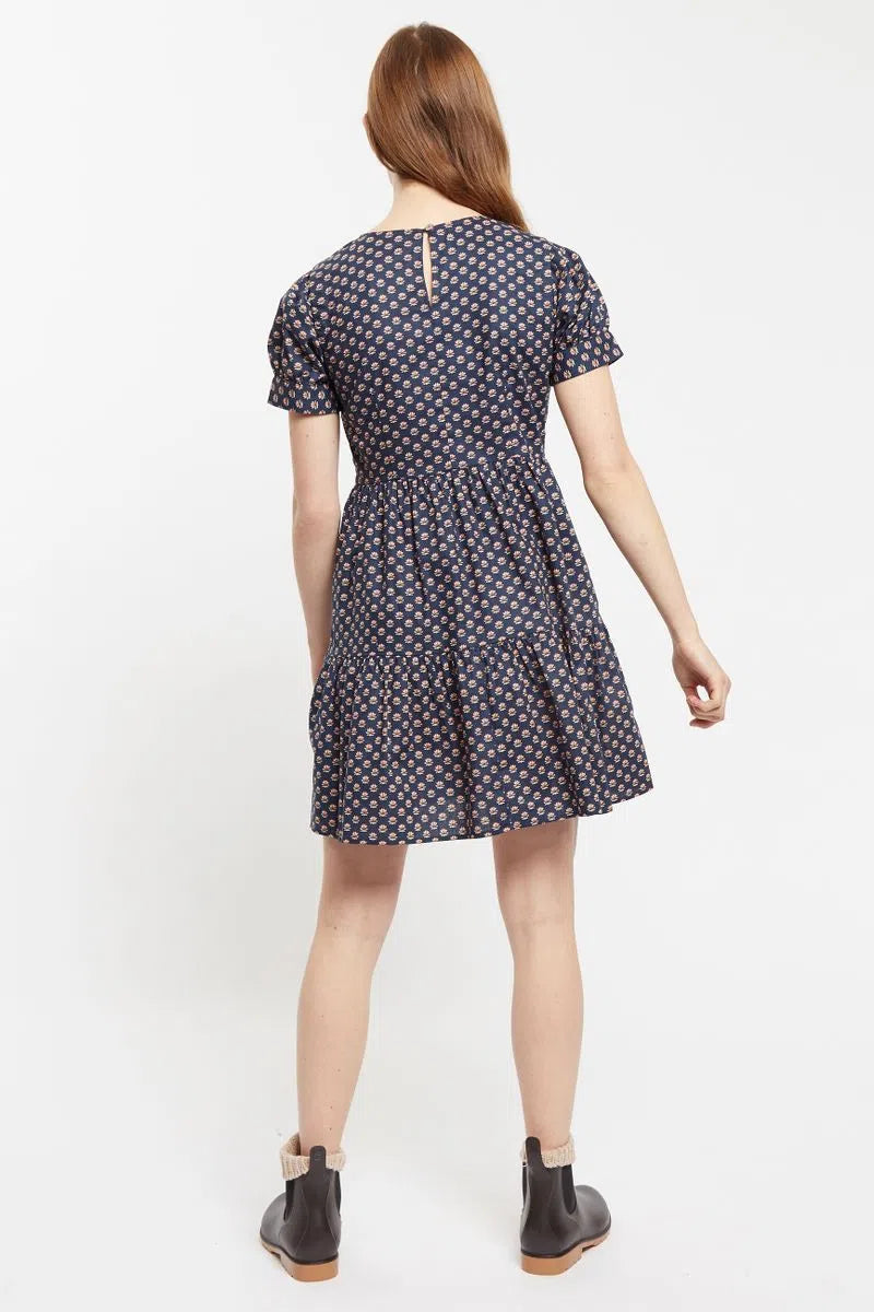 Louche Saara Jaipur Print Tiered Mini Dress