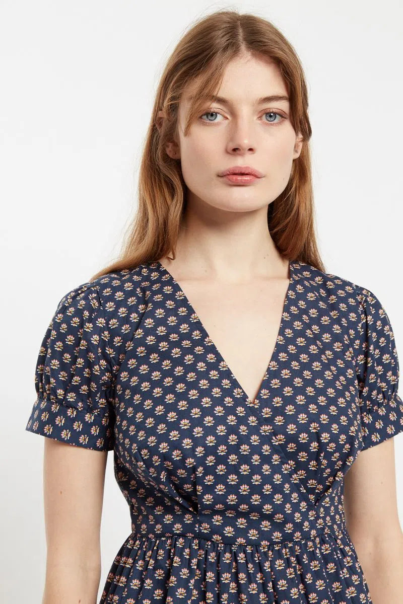 Louche Saara Jaipur Print Tiered Mini Dress