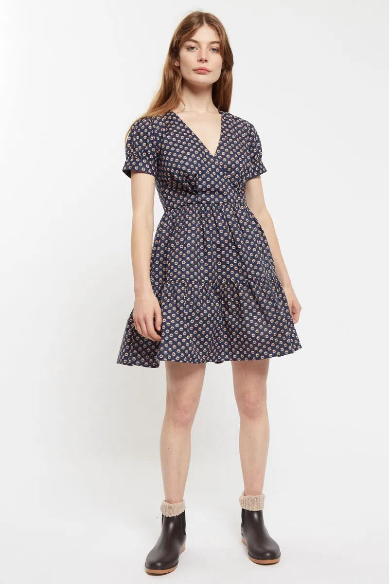 Louche Saara Jaipur Print Tiered Mini Dress