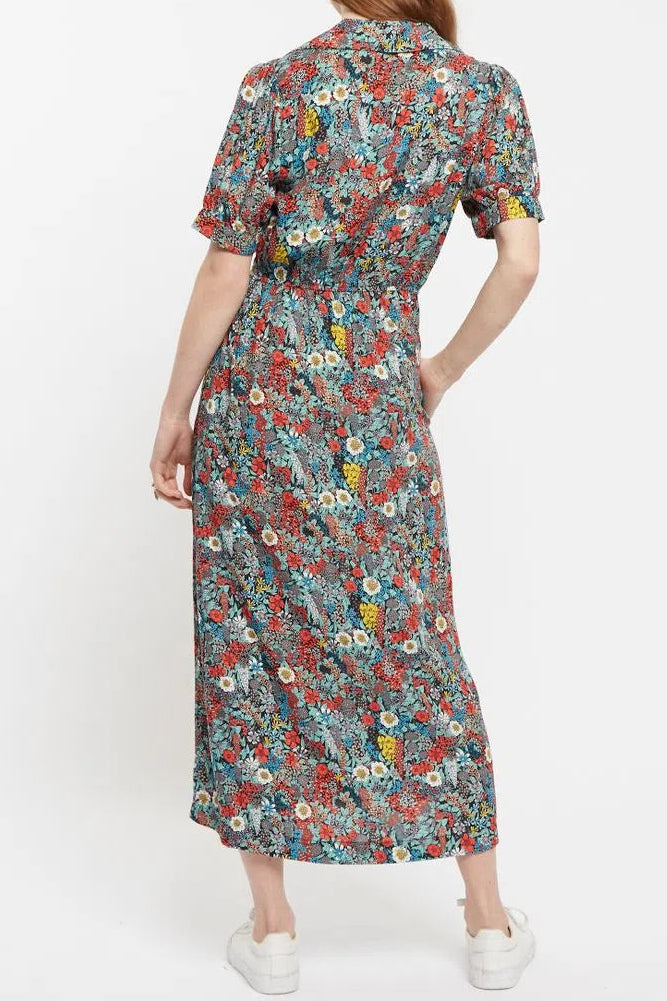 Louche Sakani Floret Print Mini Short Sleeve Dress
