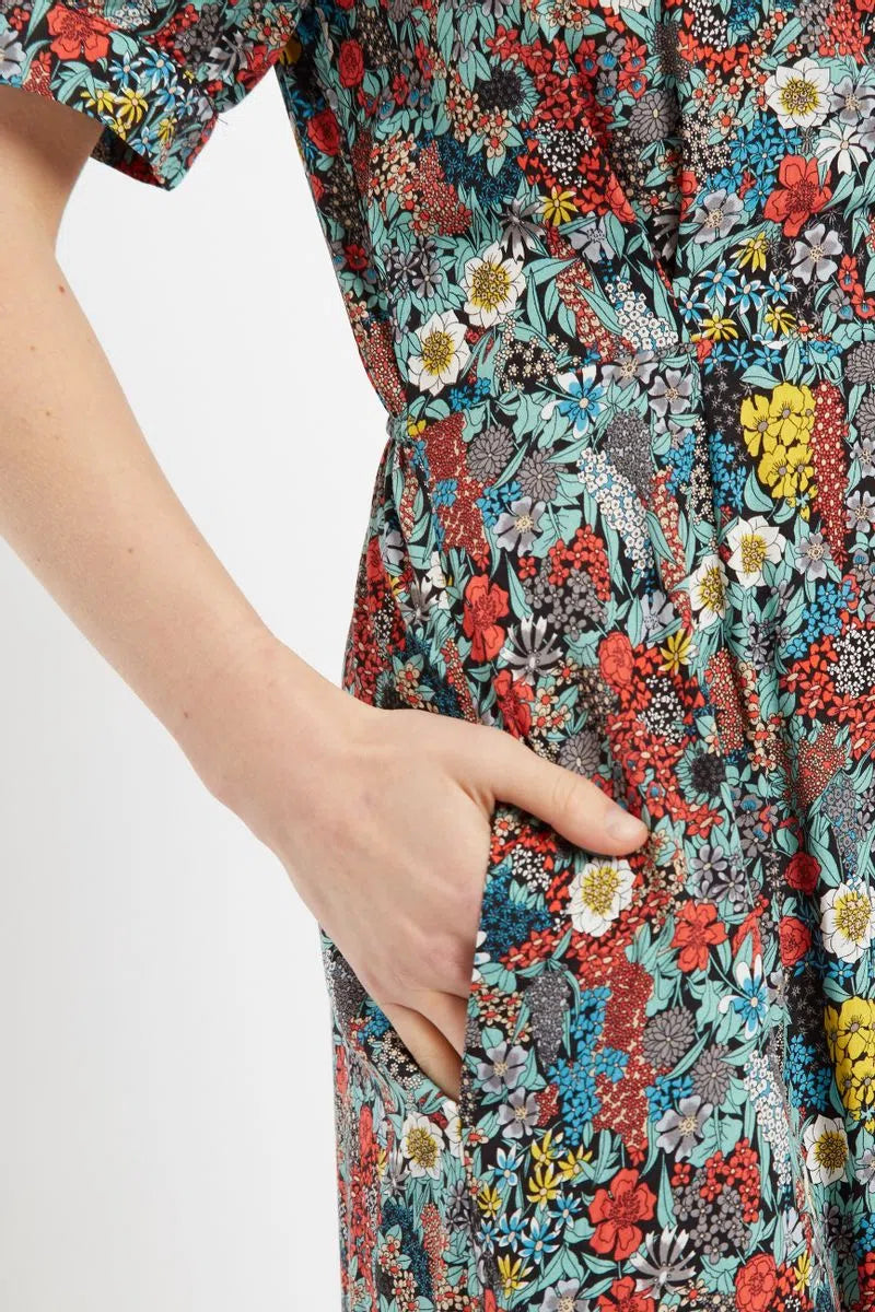 Louche Sakani Floret Print Mini Short Sleeve Dress