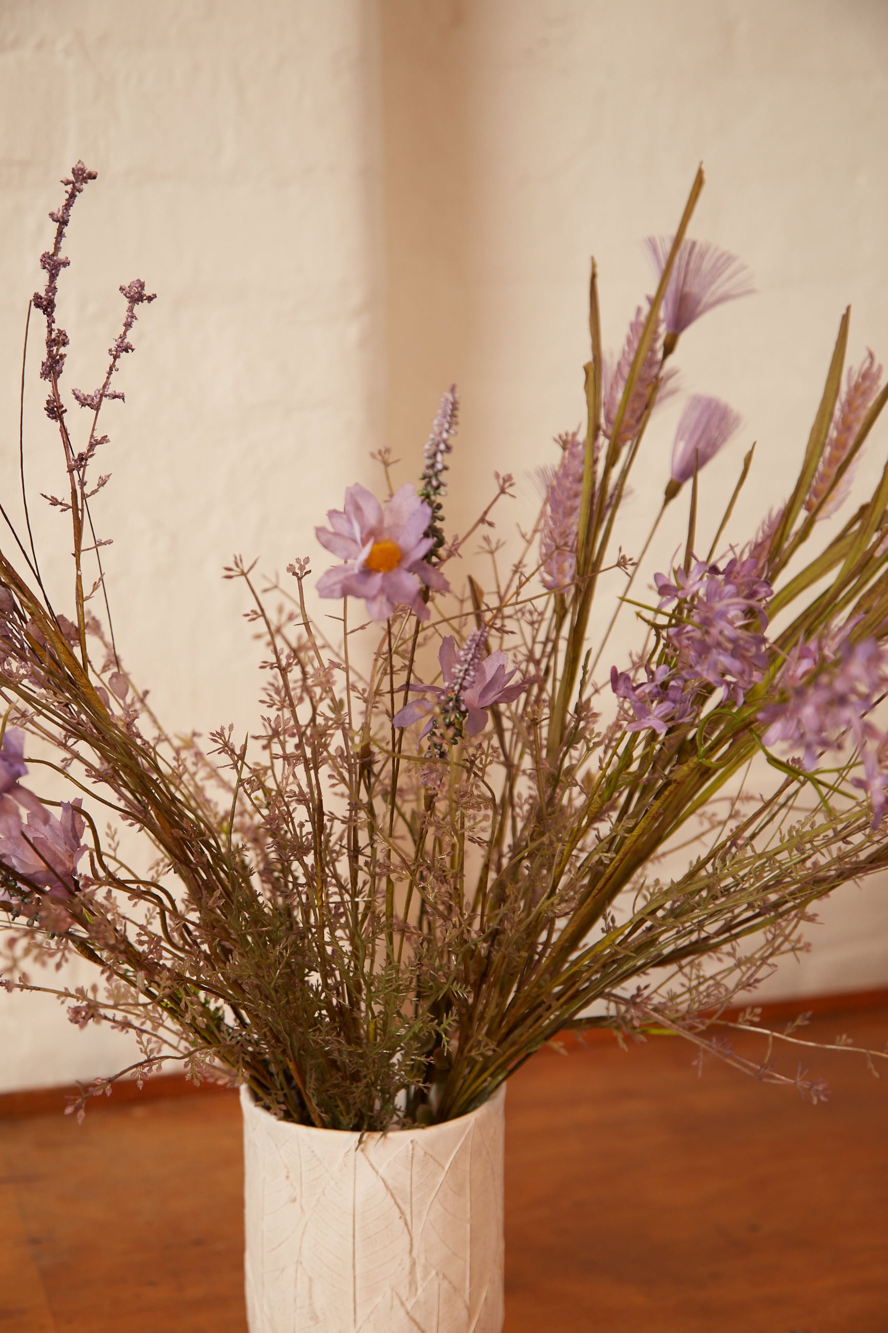 Set Of 6 Faux Wild Flower Stems - Front