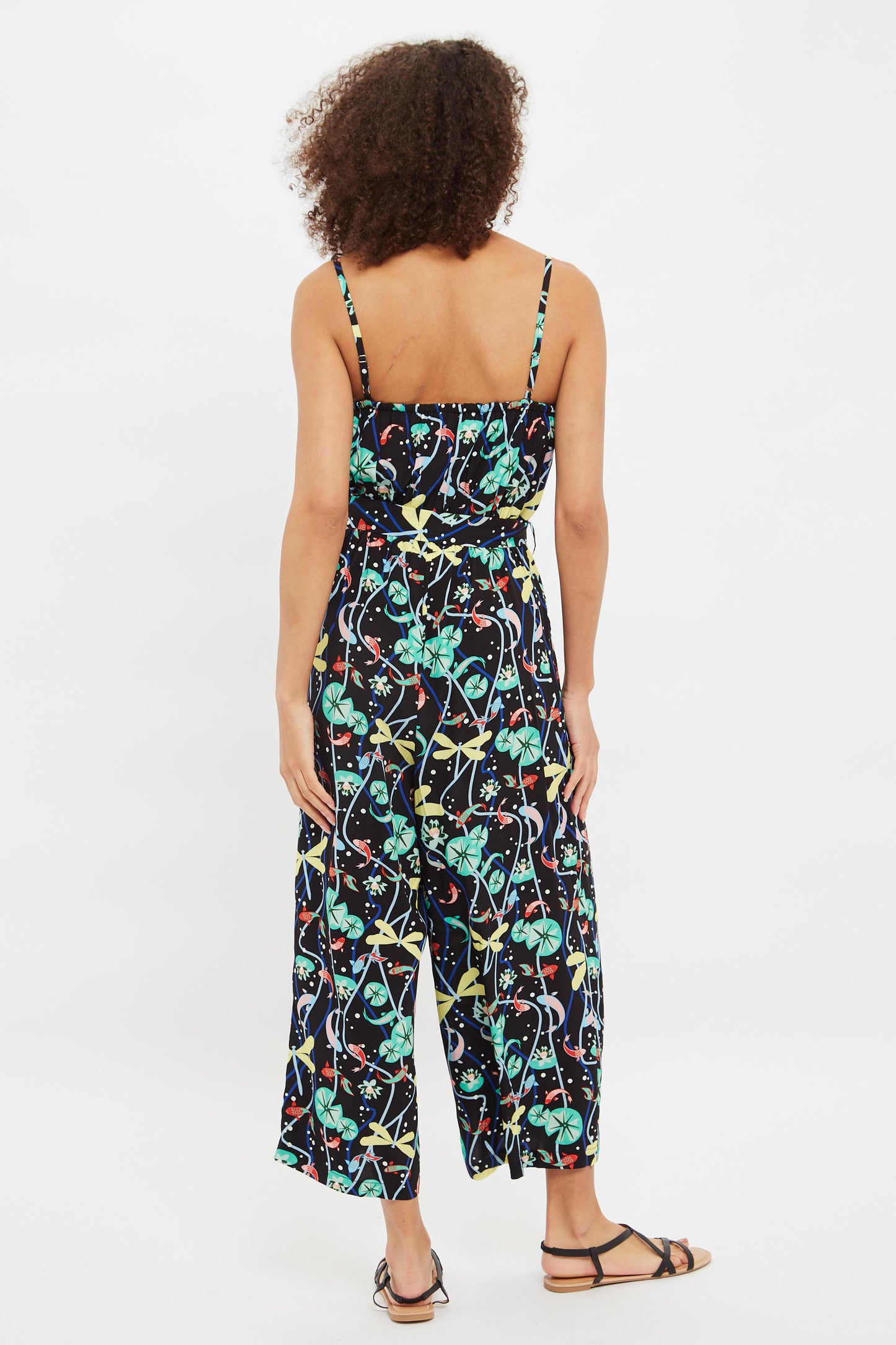 Louche Sikke Pond Print Strappy Jumpsuit