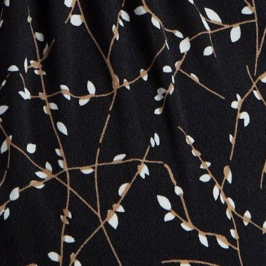 Louche Neelia Sprig Midi Dress - Black