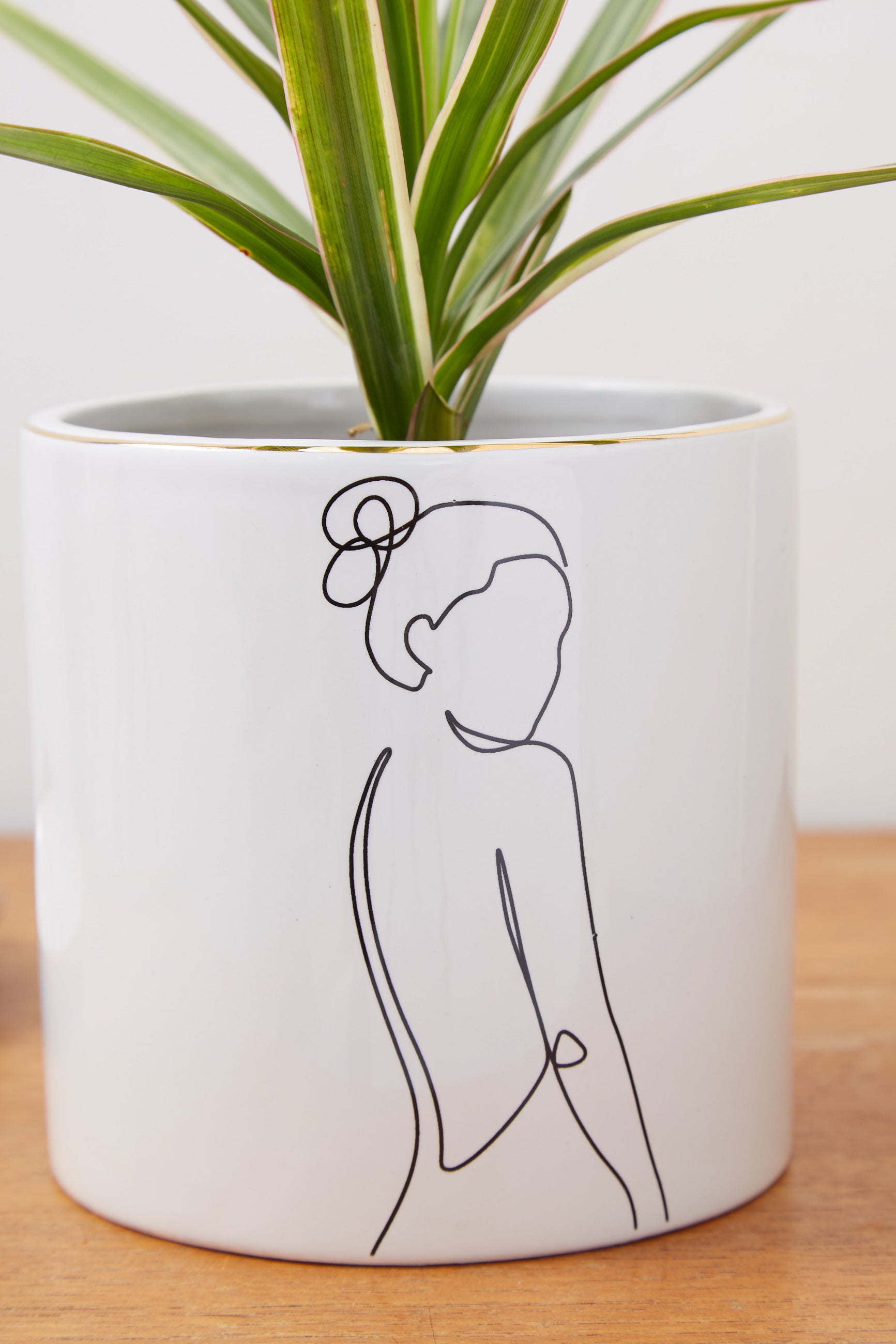 Standing Woman Planter - Back