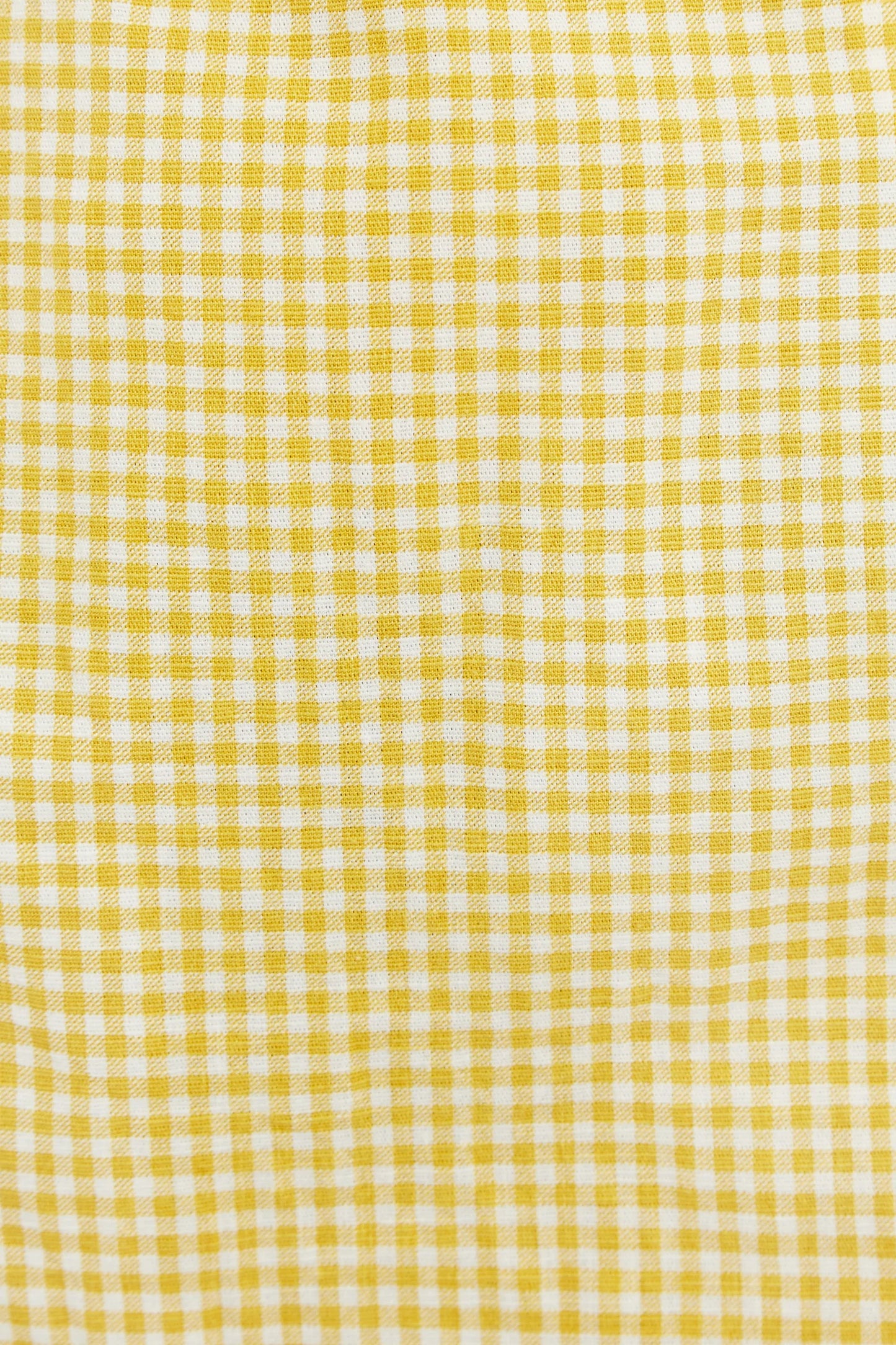 Louche Dylan Summer Gingham Mini Skirt In Yellow