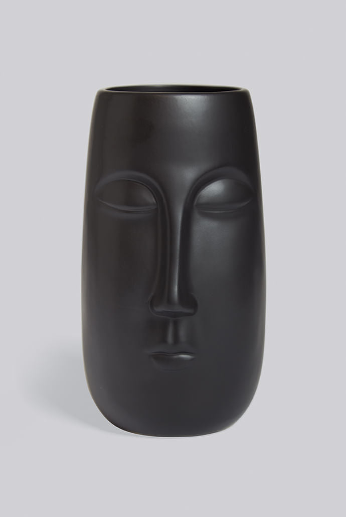 Tall Pagan Vase Black