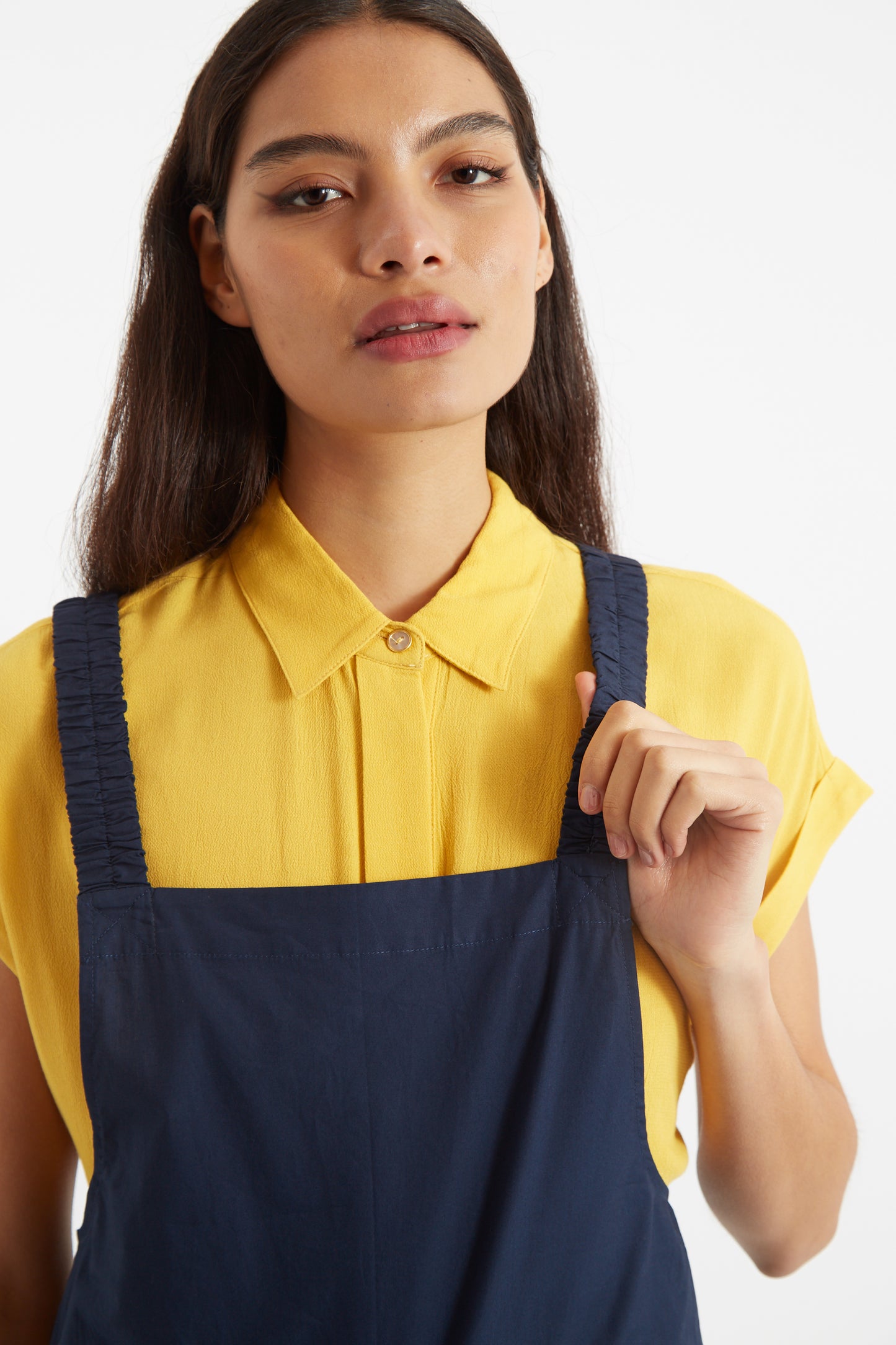 Tippie Poplin Dungarees Navy