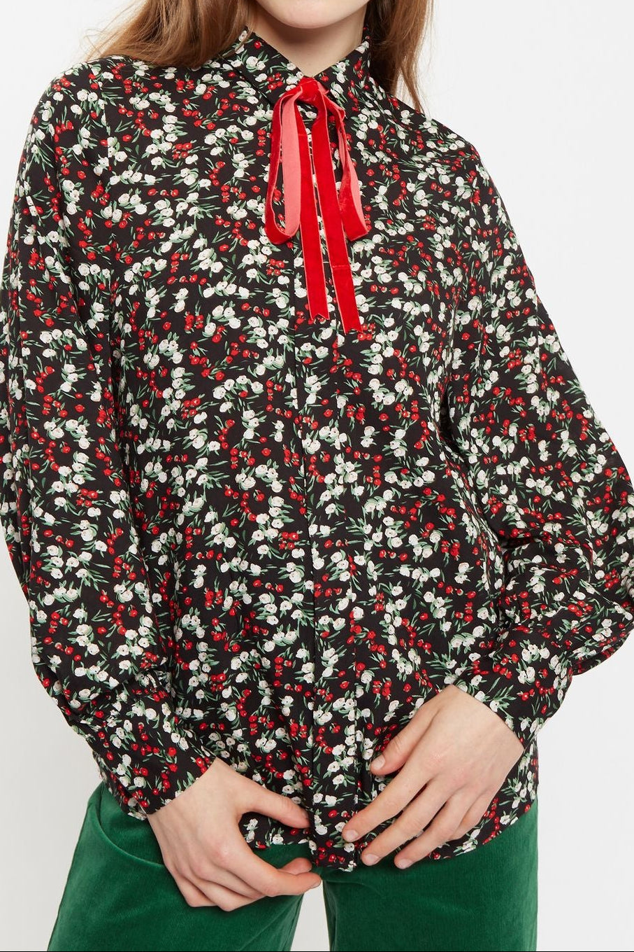 Louche Byron Jolly Ditsy Print Long Sleeve Shirt