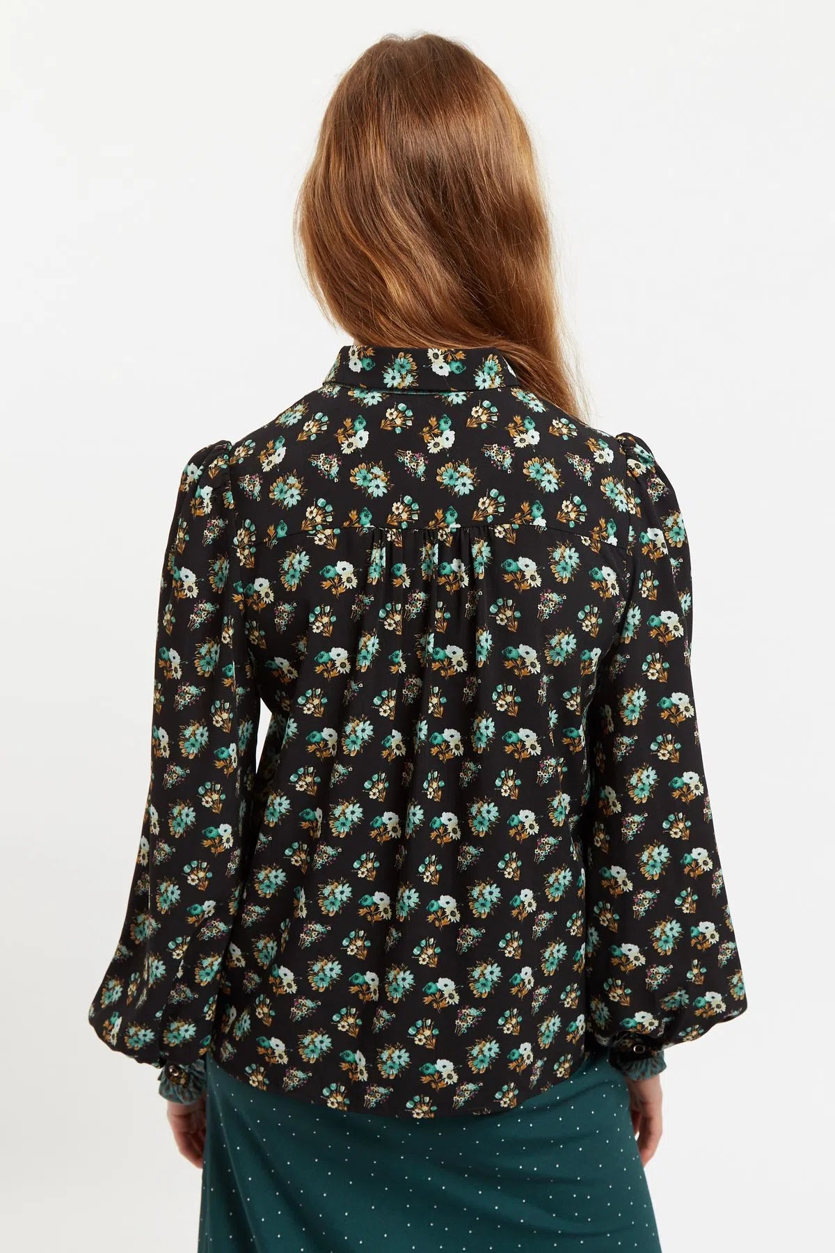 Louche Gisla  Posy Patchwork Print Long Sleeve Blouse