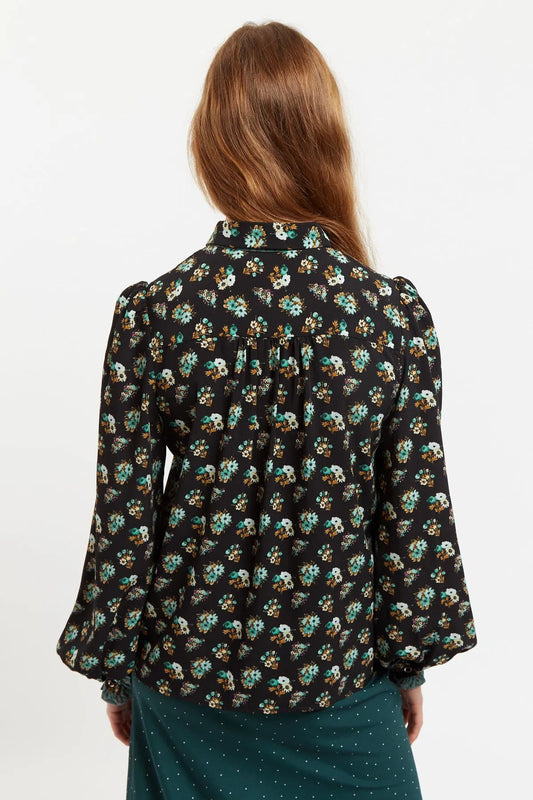 Louche Gisla Posy Patchwork Print Long Sleeve Blouse